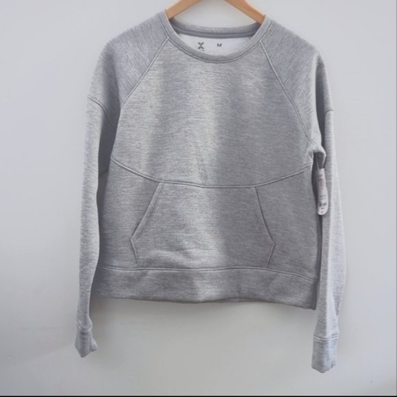 Xersion Sweaters - 🌴2/$25🌴XERSION | Women's Heather Grey Fleece Pullover Long Sleeved Sweater